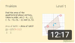 Finding area of a quadrilateral whose vertices are given