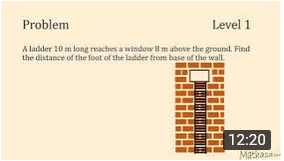 To find the distance of foot of ladder from wall